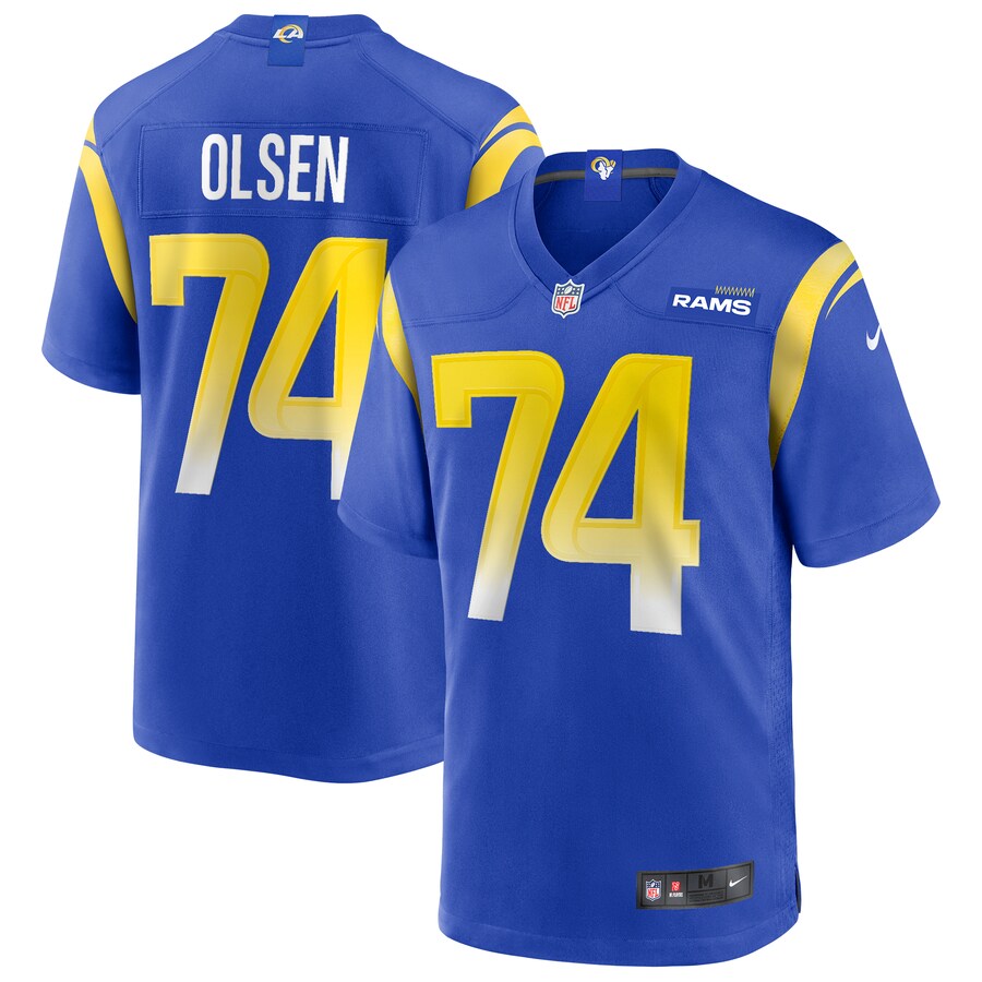 Men's Los Angeles Rams Merlin Olsen Nike Royal Game Retired Player Jersey - ujerseystore