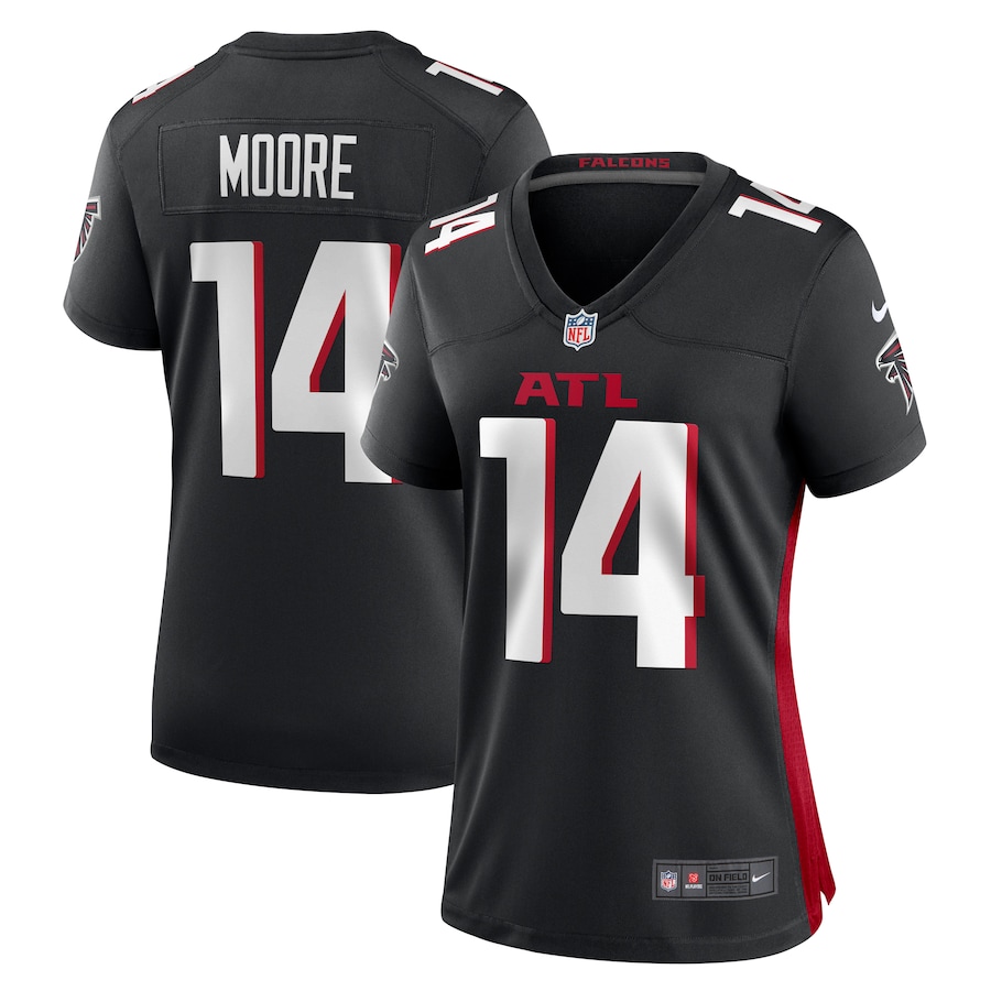 Women's Atlanta Falcons Rondale Moore Nike Black Game Jersey - ujerseystore