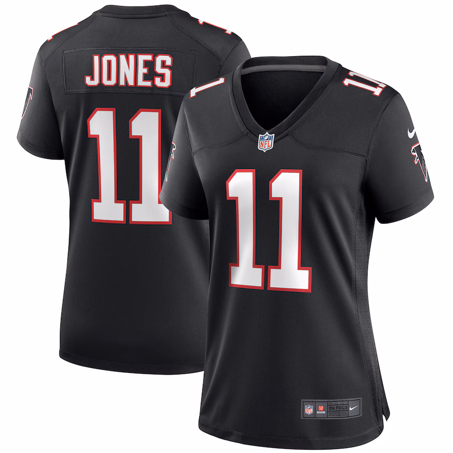 Women's Atlanta Falcons Julio Jones Nike Black Throwback Game Jersey - ujerseystore