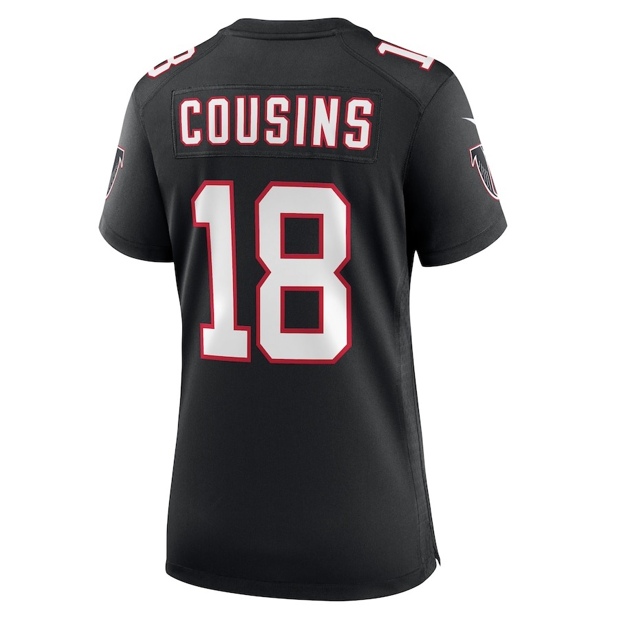 Women's Atlanta Falcons Kirk Cousins Nike  Black Alternate Game Jersey - ujerseystore