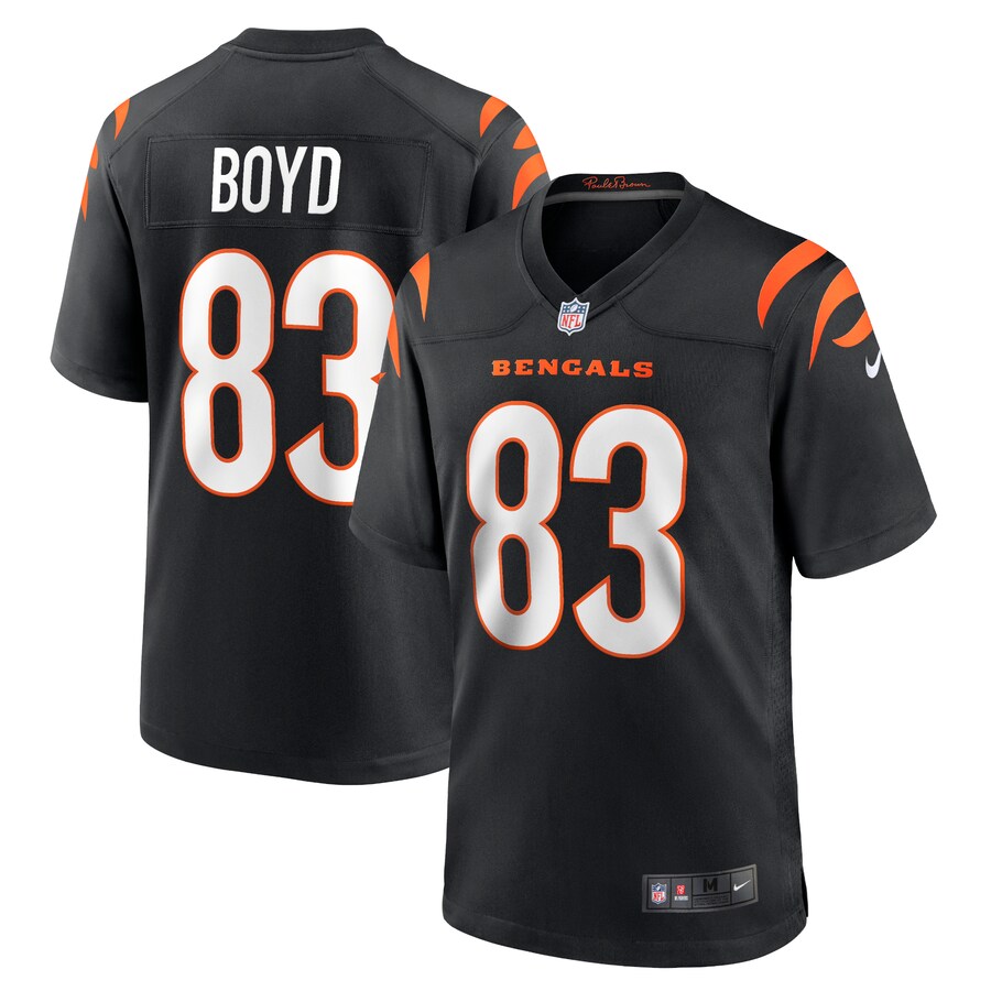 Men's Cincinnati Bengals Tyler Boyd Nike Black Game Jersey - ujerseystore