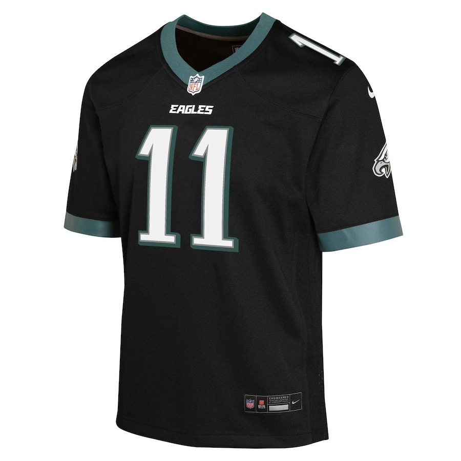 Youth Philadelphia Eagles A.J. Brown Nike Black Game Jersey - ujerseystore