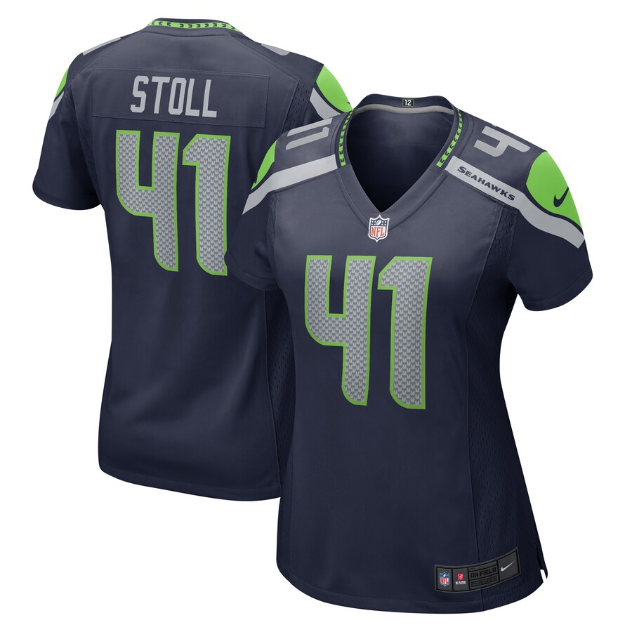 Women's Seattle Seahawks Chris Stoll Nike College Navy  Game Jersey - ujerseystore