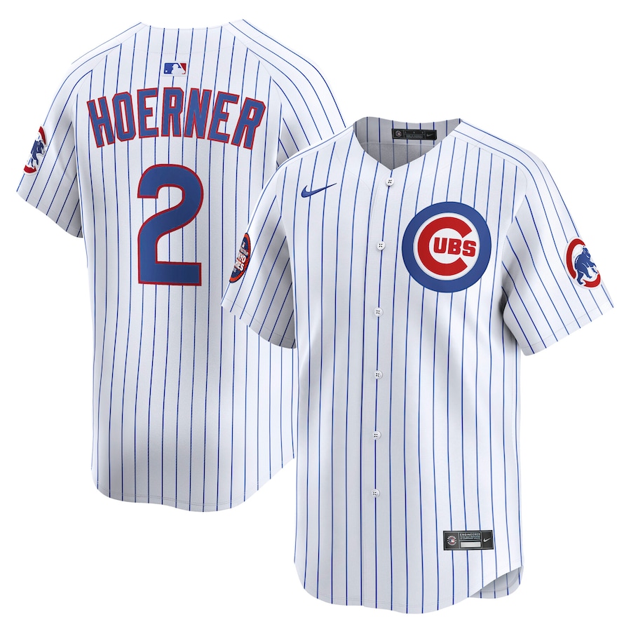 Men's Chicago Cubs Nico Hoerner Nike White 2025 MLB World Tour: Tokyo Series Home Limited Player Jersey - ujerseystore