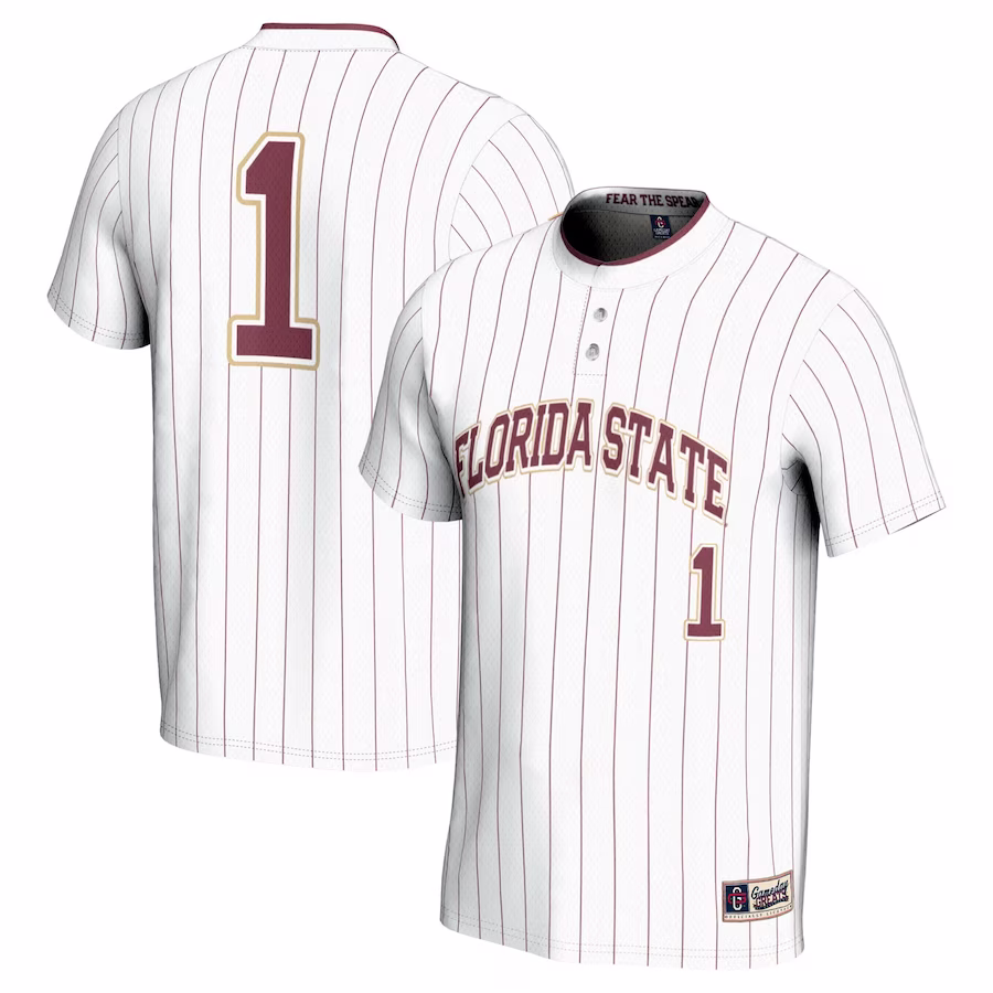 #1 Florida State Seminoles GameDay Greats Unisex Lightweight Softball Jersey - White - ujerseystore