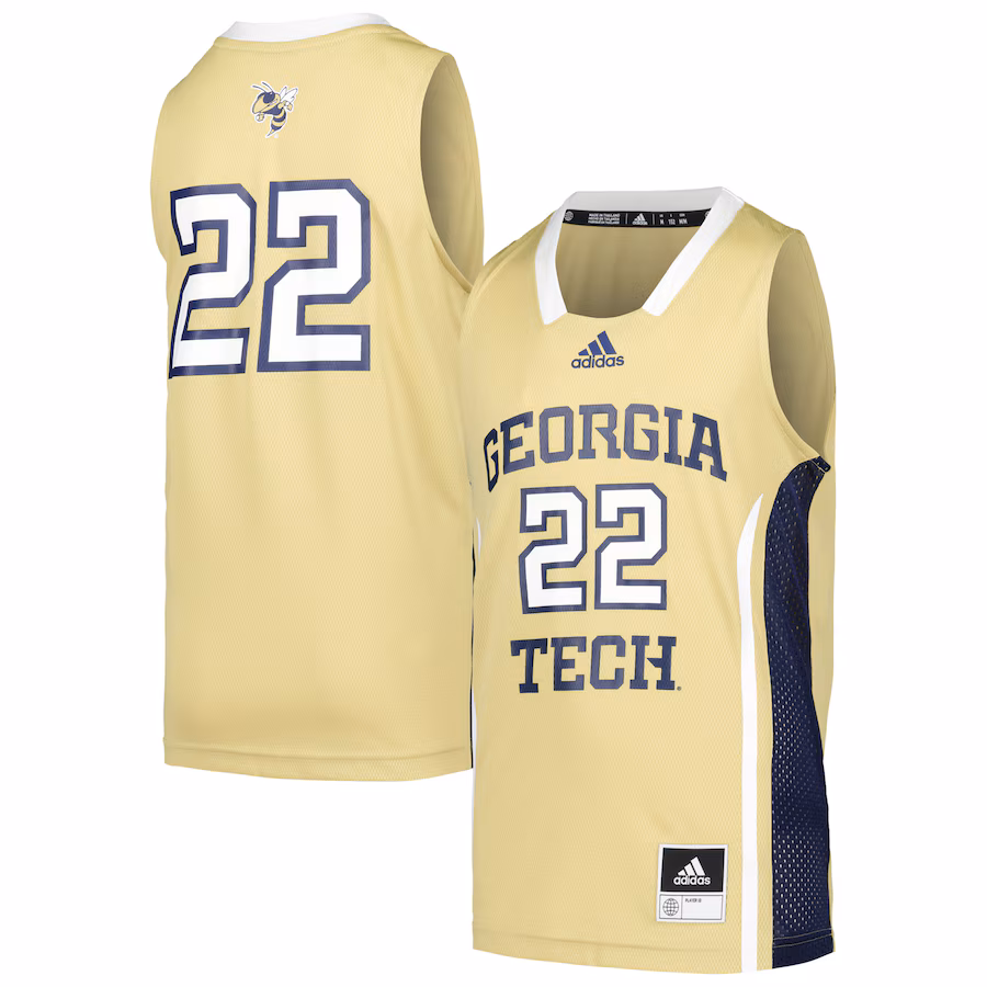 Youth adidas #22 Gold Georgia Tech Yellow Jackets Swingman Jersey - ujerseystore