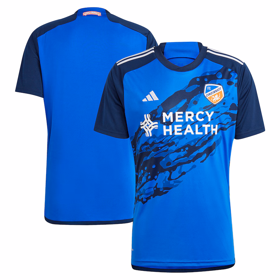 Men's FC Cincinnati adidas Blue 2023 River Kit Replica Jersey - ujerseystore