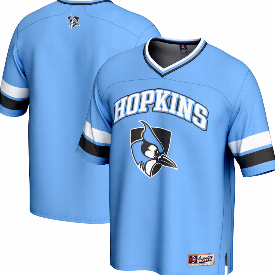 Youth  GameDay Greats Light Blue Johns Hopkins Blue Jays Spirit Football Jersey - ujerseystore