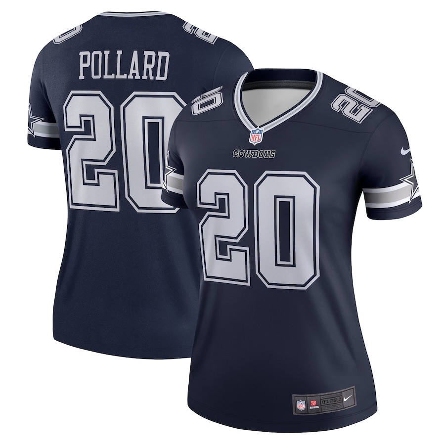 Women's Dallas Cowboys Tony Pollard Nike Navy  Legend Jersey - ujerseystore