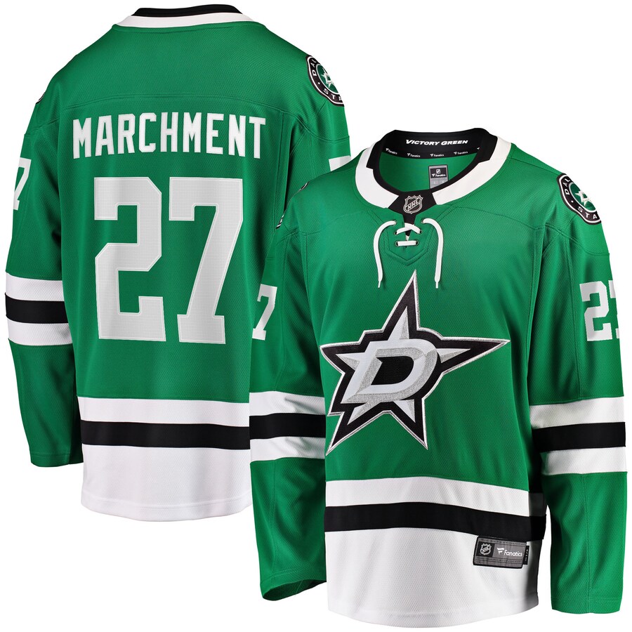 Men's Dallas Stars Mason Marchment Fanatics Branded Kelly Green Home Breakaway Player Jersey - ujerseystore