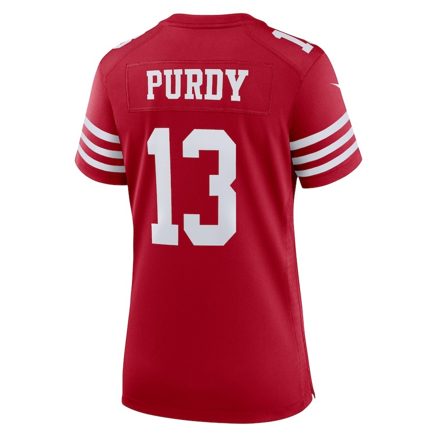 Women's San Francisco 49ers Brock Purdy Nike Scarlet Super Bowl LVIII Game Jersey - ujerseystore