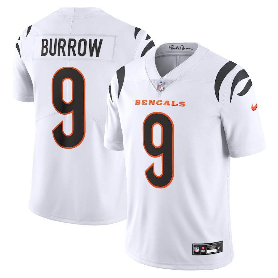 Men's Cincinnati Bengals Joe Burrow Nike White  Vapor Untouchable Limited Jersey - ujerseystore