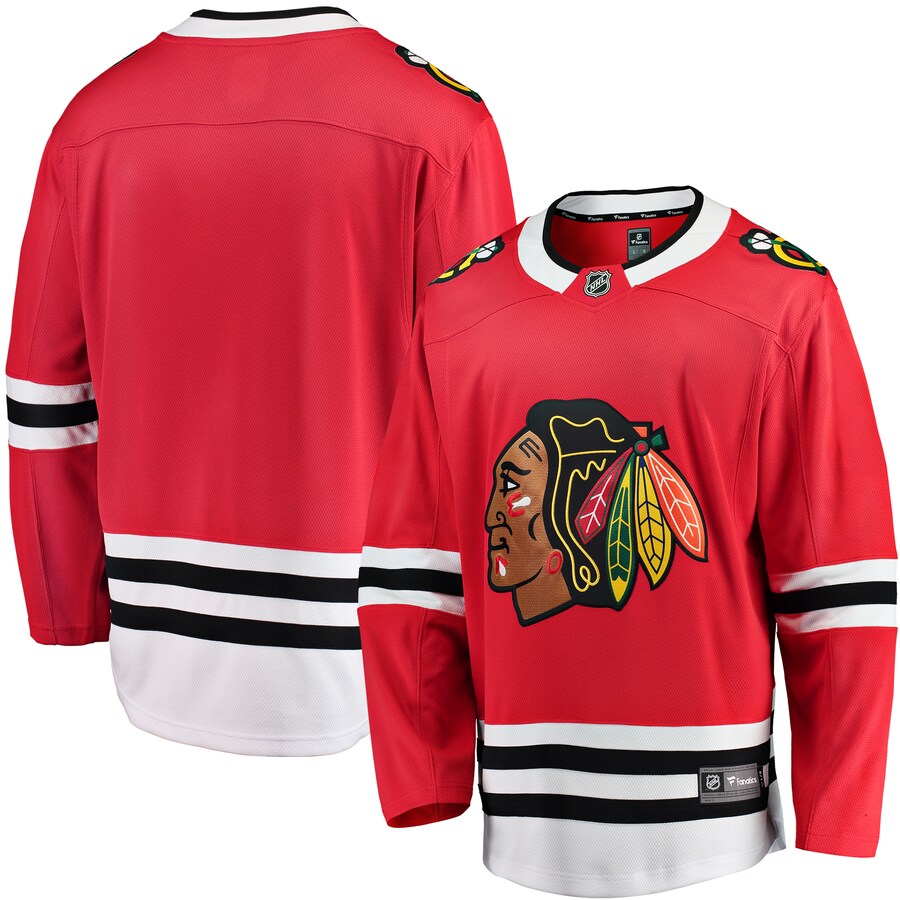 Men's Chicago Blackhawks Fanatics Branded Red Breakaway Home Jersey - ujerseystore