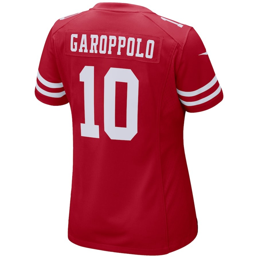 Women's San Francisco 49ers Jimmy Garoppolo Nike Scarlet Game Player Jersey - ujerseystore