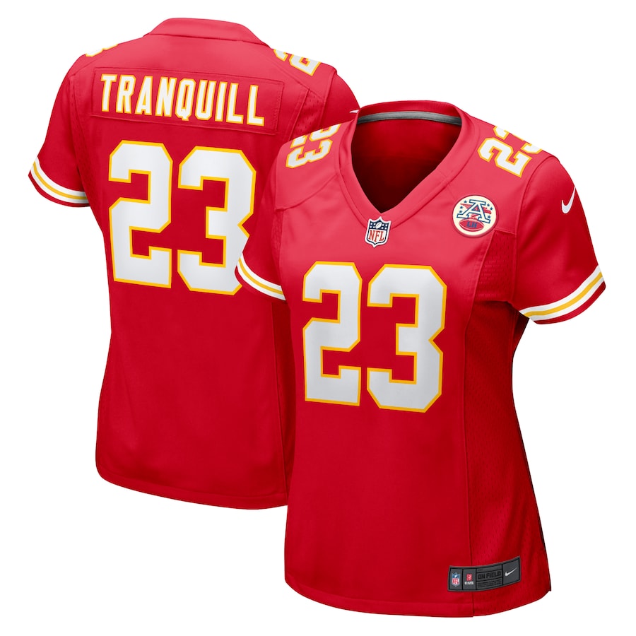 Women's Kansas City Chiefs Drue Tranquill Nike Red Game Player Jersey - ujerseystore