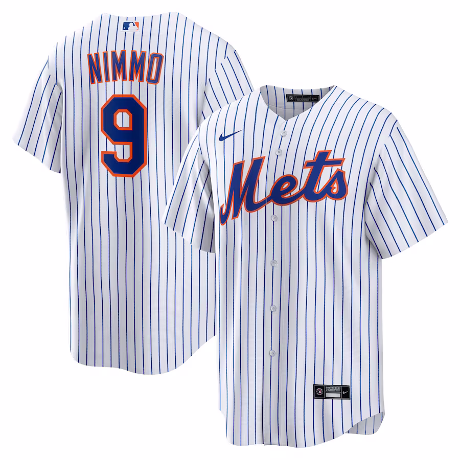 Men's New York Mets Brandon Nimmo Nike White Home Official Replica Player Jersey - ujerseystore