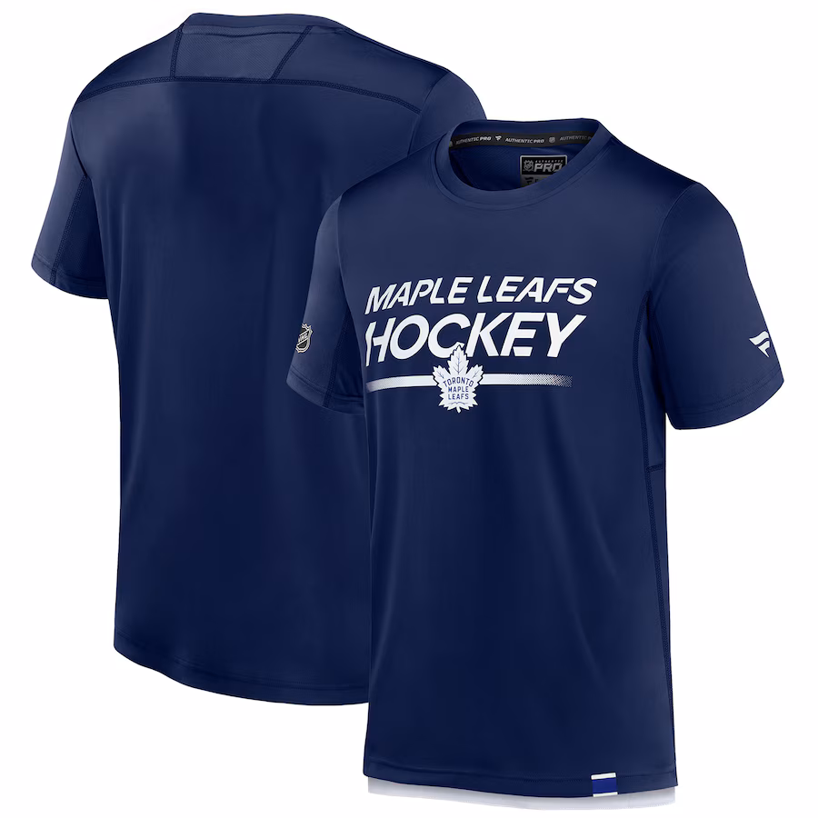 Men's Toronto Maple Leafs Fanatics Cobalt Tech T-Shirt - ujerseystore