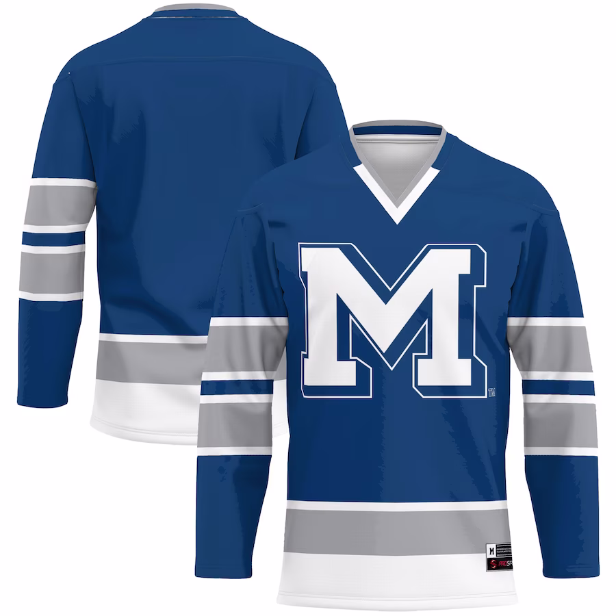 Colorado School of Mines Orediggers GameDay Greats Hockey Jersey - Blue - ujerseystore