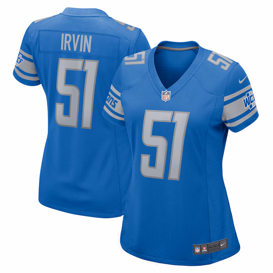 Women's Detroit Lions Bruce Irvin Nike  Blue  Game Jersey - ujerseystore