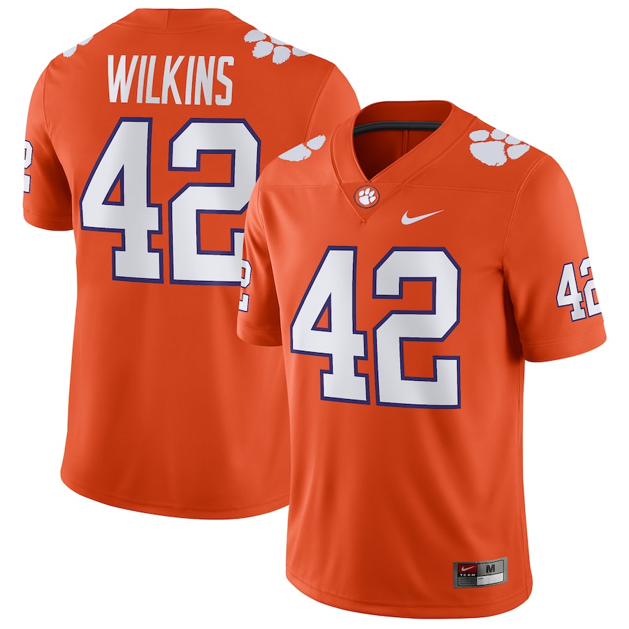 Christian Wilkins Clemson Tigers Nike Game Jersey - Orange - ujerseystore