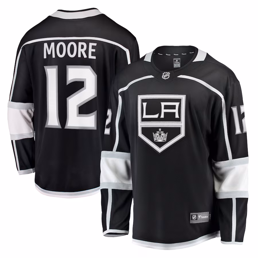 Men's Los Angeles Kings Trevor Moore Fanatics Black Home Breakaway Player Jersey - ujerseystore