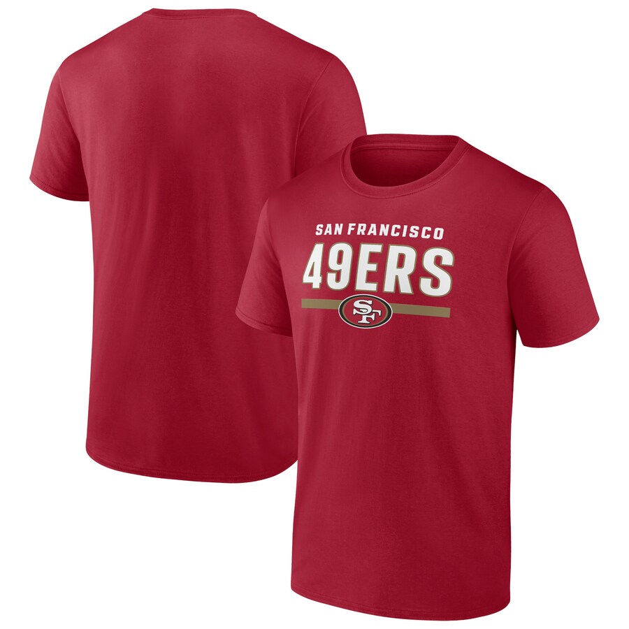 Men's San Francisco 49ers Scarlet Speed & Agility T-Shirt - ujerseystore