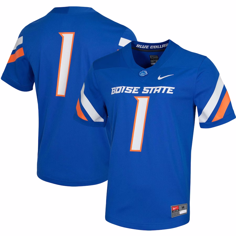 #1 Boise State Broncos Nike Untouchable Game Jersey - Royal - ujerseystore