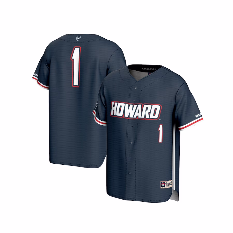 #1 Howard Bison GameDay Greats Unisex Lightweight Baseball Fashion Jersey - Navy - ujerseystore