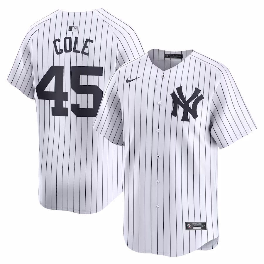 Men's New York Yankees Gerrit Cole Nike White Home Limited Player Jersey - ujerseystore