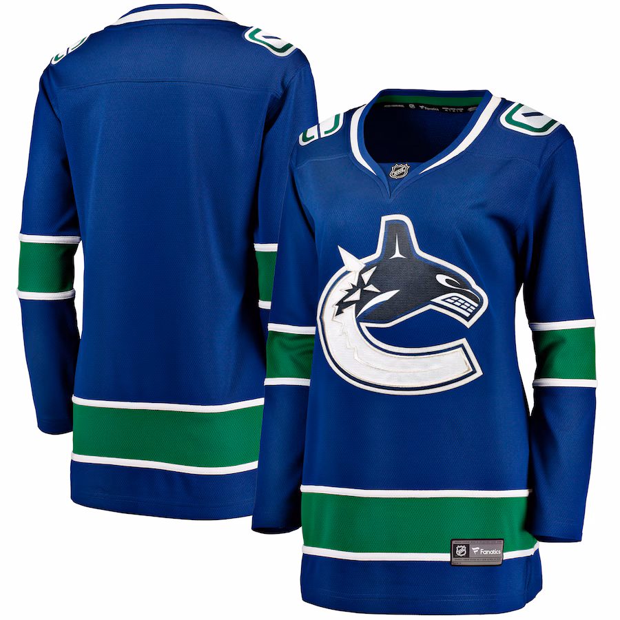 Women's Vancouver Canucks Fanatics Blue Premier Breakaway Jersey - ujerseystore