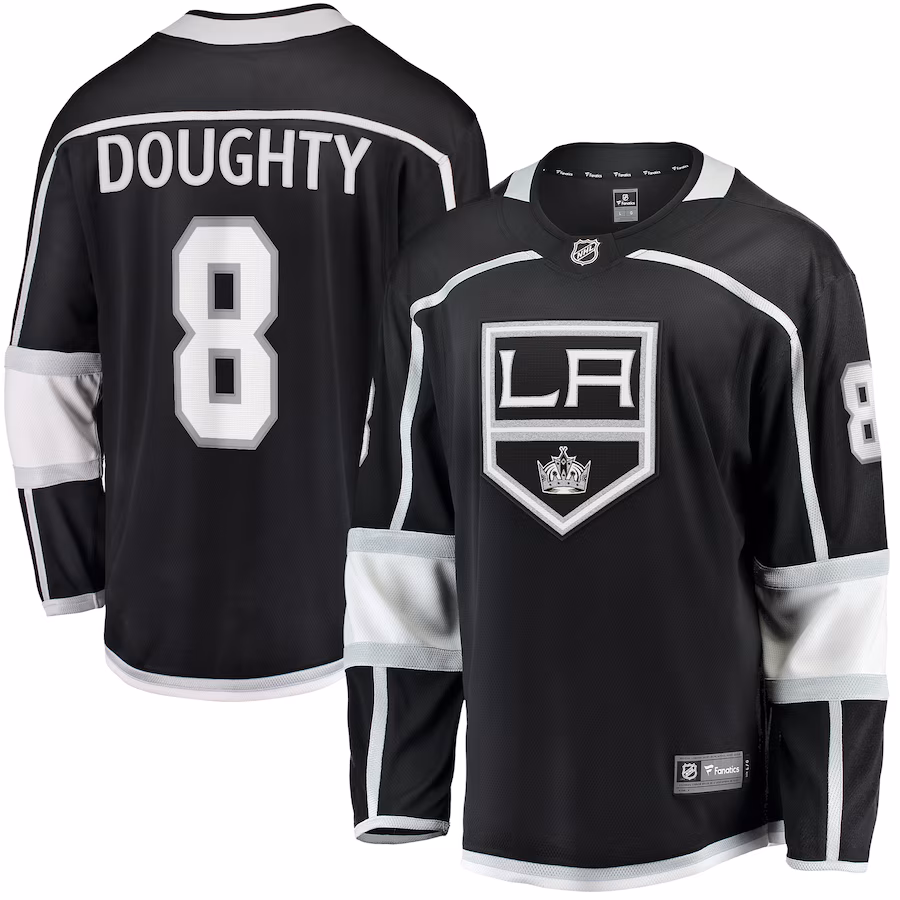 Men's Los Angeles Kings Drew Doughty Fanatics Black Home Breakaway Jersey - ujerseystore