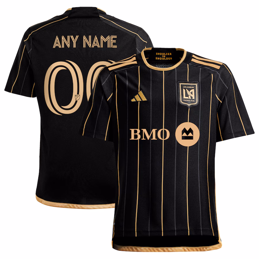 Youth LAFC  adidas Black 2024 Primary Replica Custom Jersey - ujerseystore