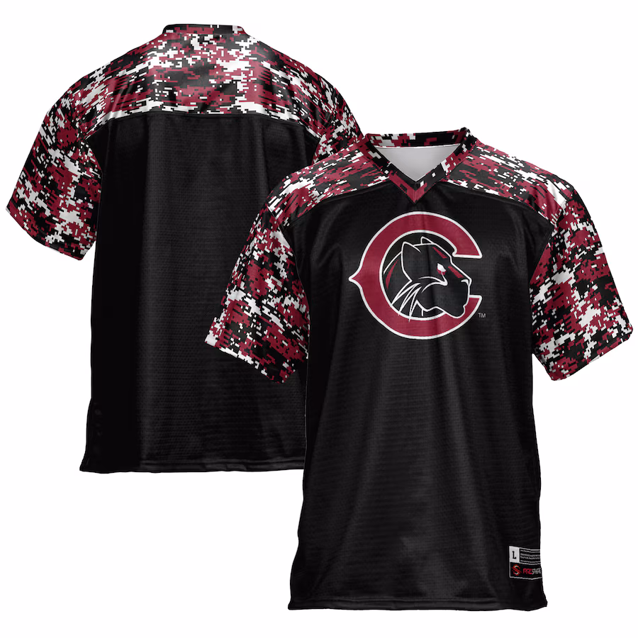 Men's GameDay Greats Black Chapman Panthers Football Jersey - ujerseystore
