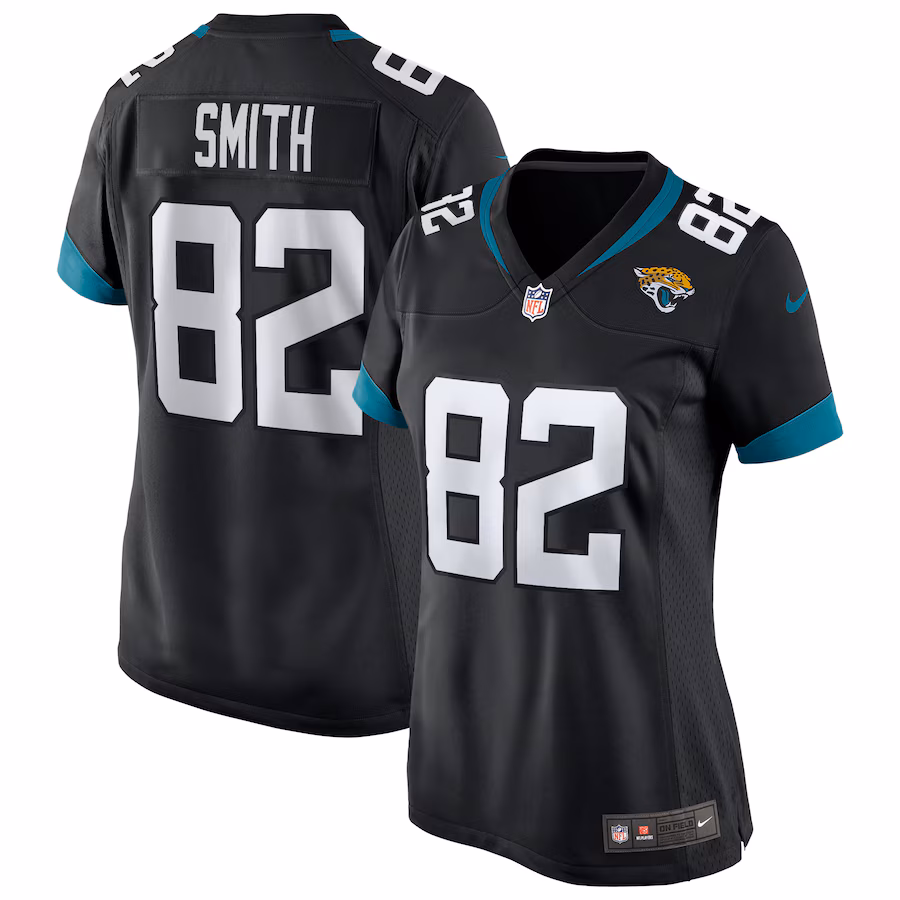 Women's Jacksonville Jaguars Jimmy Smith Nike Black Game Retired Player Jersey - ujerseystore