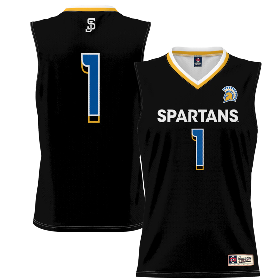 Youth GameDay Greats #1 Black San Jose State Spartans Lightweight Basketball Jersey - ujerseystore