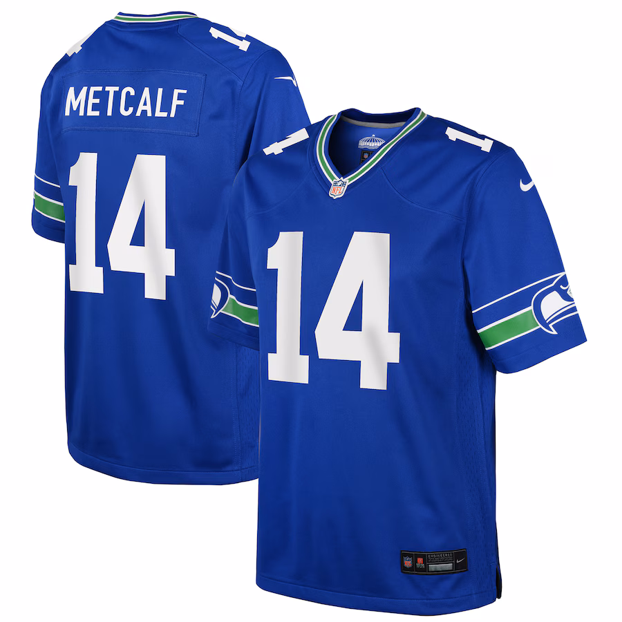 Youth Seattle Seahawks DK Metcalf Nike Royal Game Jersey - ujerseystore