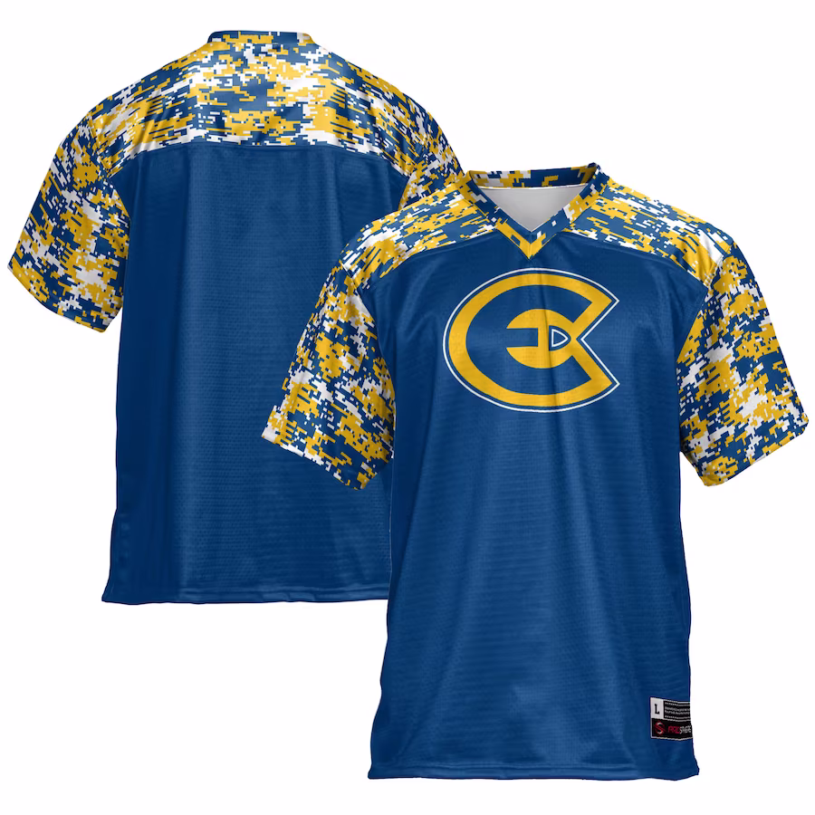 Wisconsin Eau Claire Blugolds GameDay Greats Football Jersey - Navy - ujerseystore