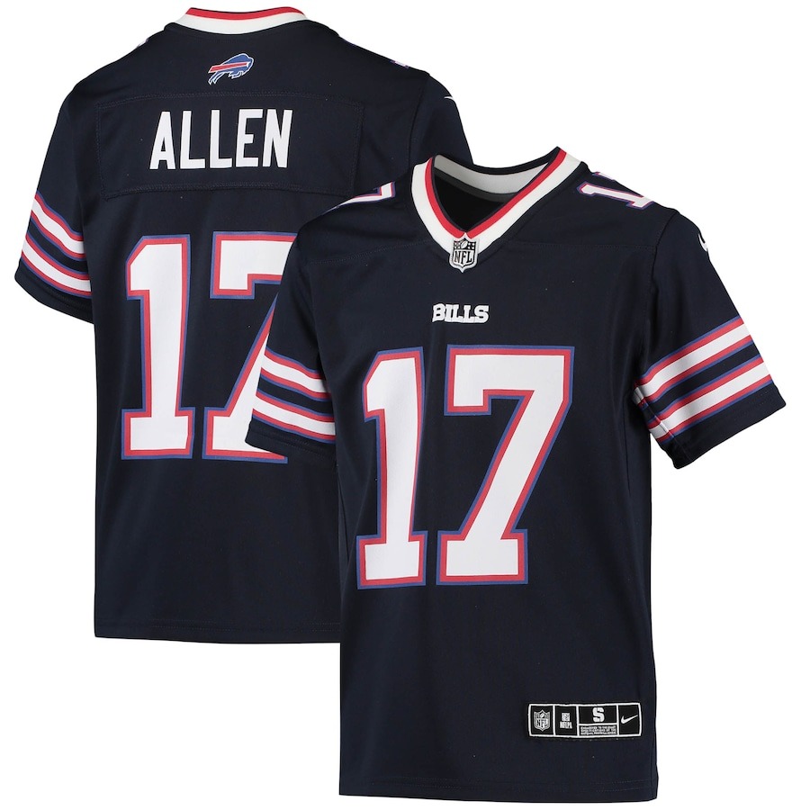 Youth Buffalo Bills Josh Allen Nike Navy Inverted Team Game Jersey - ujerseystore