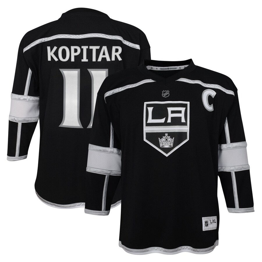 Youth Los Angeles Kings Anze Kopitar Black Home Premier Player Jersey - ujerseystore