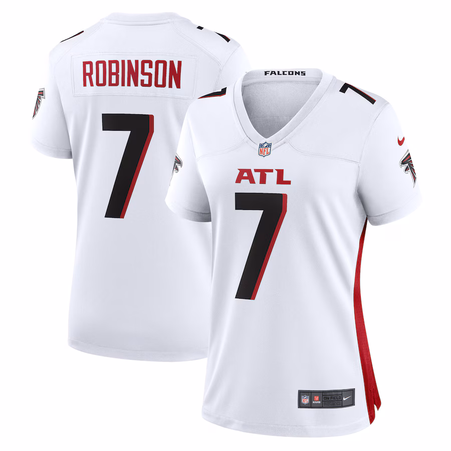 Women's Atlanta Falcons Bijan Robinson Nike White Away Game Jersey - ujerseystore