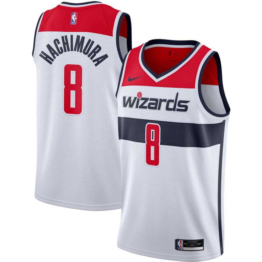 Men's Washington Wizards Rui Hachimura Nike White 2020/21 Swingman Jersey - Association Edition - ujerseystore