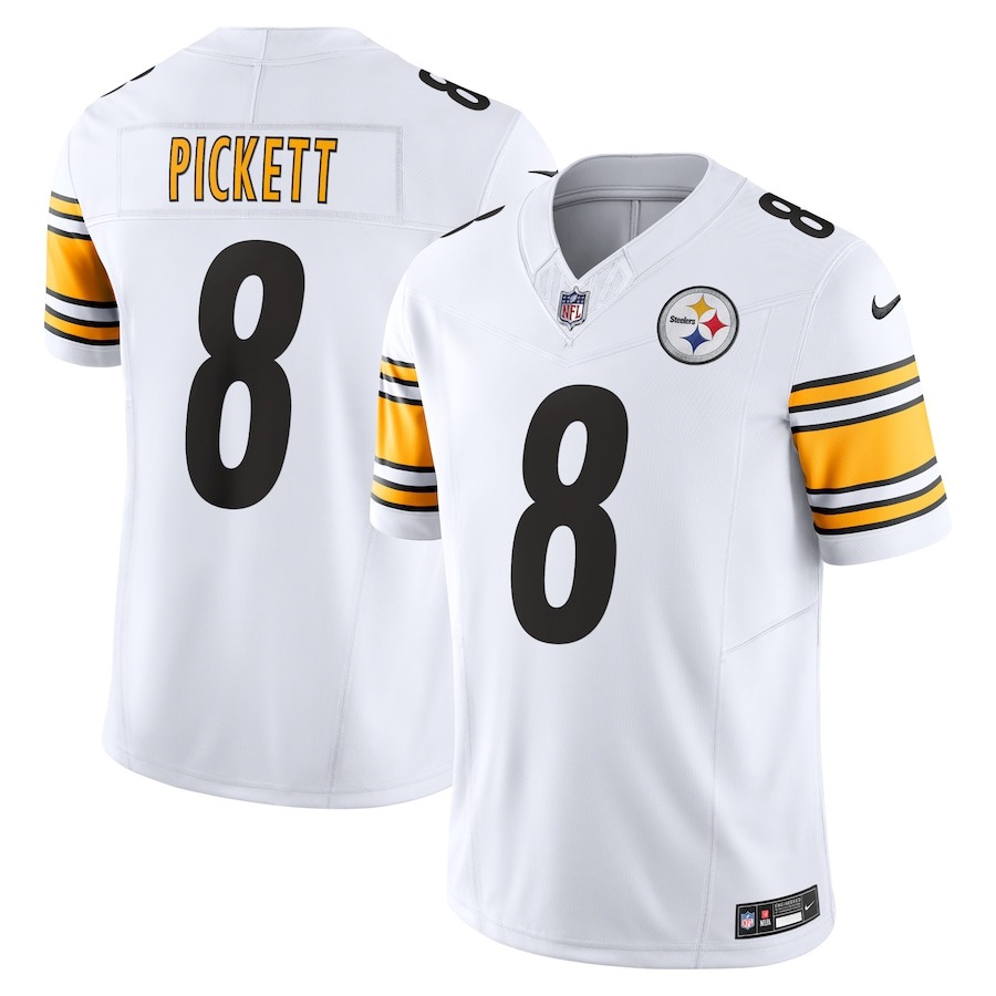 Men's Pittsburgh Steelers Kenny Pickett Nike White Vapor F.U.S.E. Limited Jersey - ujerseystore
