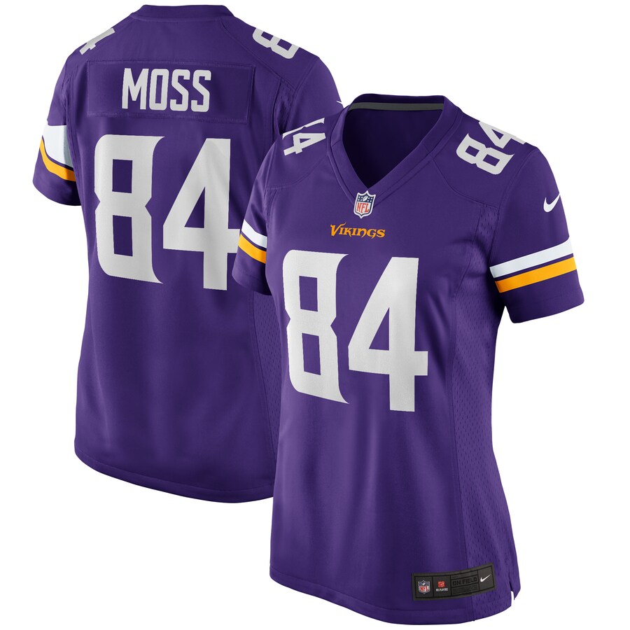 Women's Minnesota Vikings Randy Moss Nike Purple Game Retired Player Jersey - ujerseystore