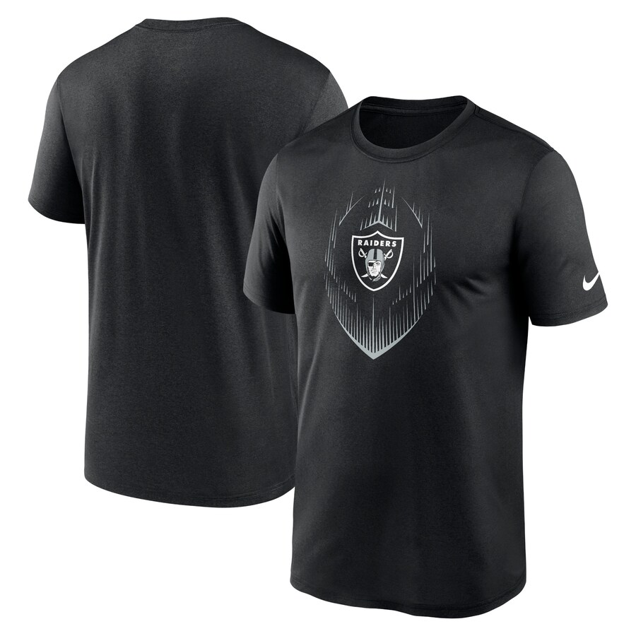 Men's Las Vegas Raiders Nike Black Primetime Legend Icon Performance T-Shirt - ujerseystore