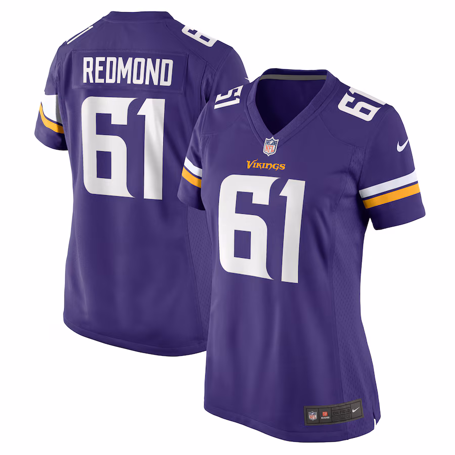 Women's Minnesota Vikings Jalen Redmond Nike Purple Game Jersey - ujerseystore