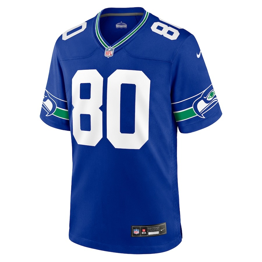 Men's Seattle Seahawks Steve Largent Nike Royal Throwback Retired Player Game Jersey - ujerseystore