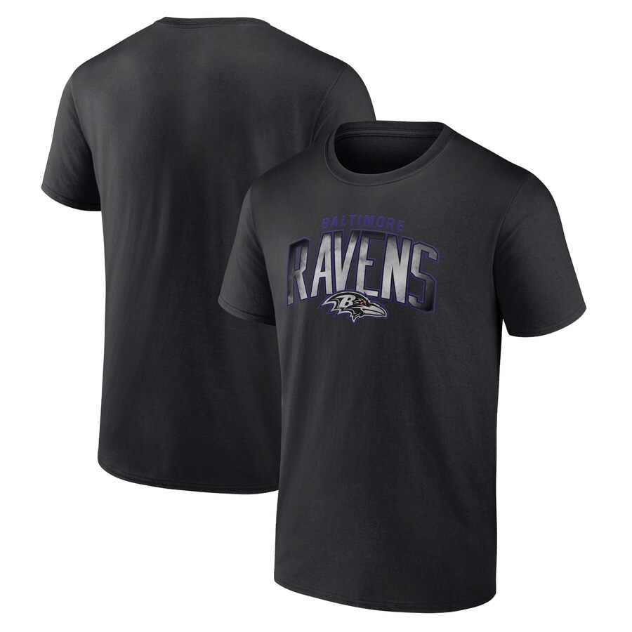 Men's Baltimore Ravens Black Smoke Arch T-Shirt - ujerseystore