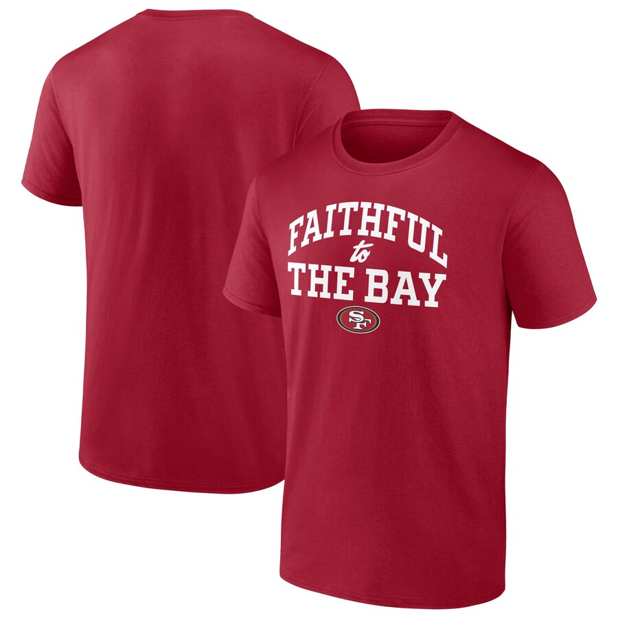 Men's San Francisco 49ers  Fanatics Scarlet Faithful to the Bay T-Shirt - ujerseystore