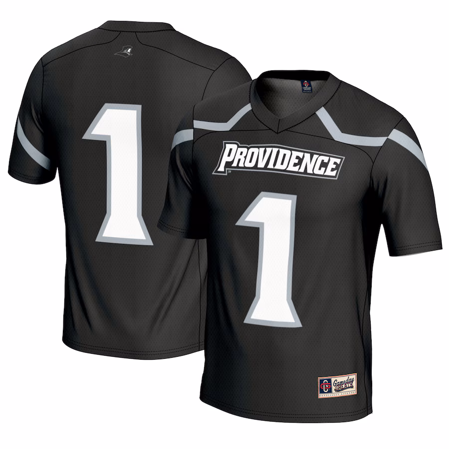#1 Providence Friars GameDay Greats Youth Lightweight Lacrosse Jersey - Black - ujerseystore