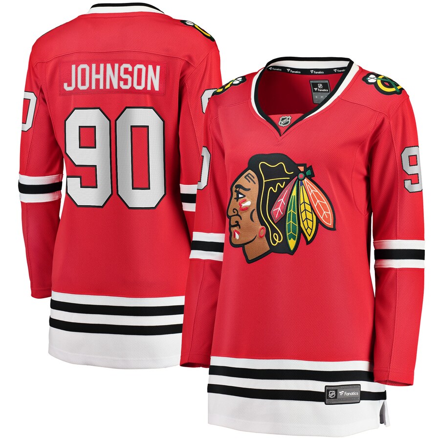 Women's Chicago Blackhawks Tyler Johnson Fanatics Branded Red Breakaway Player Jersey - ujerseystore